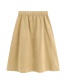 Fashion Khaki Lace-up Whistle Skirt