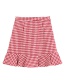 Fashion Red Houndstooth Skirt