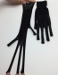 Fashion Black Mesh High Elastic Gloves
