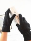 Fashion Gray Imitation Lambskin Gloves