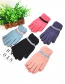 Fashion Black Pointing Lace Wave Plus Velvet Gloves
