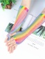 Fashion Rainbow Color Mesh Arm Sleeve