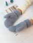 Fashion Black Imitation Bristles And Velvet Gloves