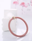 Fashion Pink Gold Bead Ring