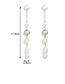 Fashion Gold Alloy Irregular Pearl Fringe About Earrings