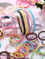 Fashion Thread Color High Elastic Seamless Children's Hair Ring 100 Pieces
