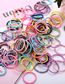 Fashion Glossy Color High Elastic Seamless Children's Hair Ring 100 Pieces