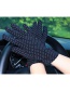 Fashion Purple Dotted Brushed Sunscreen Full Finger Gloves