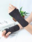 Fashion Light Grey Small Square Wool Knitted Half Finger Gloves