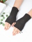 Fashion Black Knitted Mesh Fingerless Short Gloves