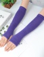 Fashion Light Gray Knitting Half Finger Polyester Cotton Thin Arm Sleeve