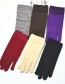 Fashion Purple Wide-brimmed Lace-brushed Five-finger Gloves