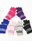 Fashion Rose Red Wool Dew Two-finger Gloves