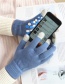 Fashion Light Pink Touch Screen Single Layer Knitted Non-slip Rubber Gloves