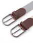 Fashion Light Gray Canvas Buckle Belt For Canvas
