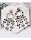 Fashion Brown Geometric Diamond Stud Earrings