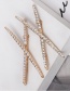 Fashion 256 Pearls Diamond Letter X Hair Clip