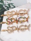 Fashion Sweet Color Diamond Letter Hairpin