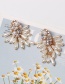Fashion Gold Grape-studded Pearl Tassel Earrings