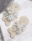 Fashion White Woven Fish Rice Earrings