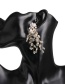 Fashion Black Studded Tassel Earrings