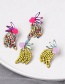 Fashion Yellow Diamond Flower Earrings