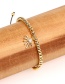 Fashion Eye Solid Gold Beads Micro-inlaid Zircon Palm Bracelet