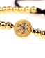 Fashion Gold Micro-inlaid Zircon Turtle Copper Bead Adjustable Bracelet