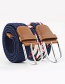 Fashion Mika Blue Tightly Woven Wide Belt