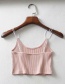 Fashion Pink Color Banded Sling Vest