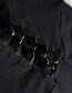 Fashion Black Waistband Small High Neck Vest
