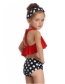 Fashion Red Dot Single-flying Children's Swimsuit