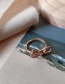 Fashion Rose Gold Bow Open Ring