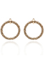 Fashion Transparent White Pentagram Crystal Tassel Stud Earrings