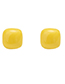 Fashion Yellow Acrylic Square Earrings