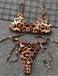 Fashion Leopard Printed Split Swimsuit