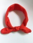 Fashion Rose Red Elastic Cloth Rabbit Ears Children's Hair Band