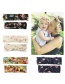 Fashion Color Rabbit Ears Elastic Hairband + Printed Knotted Headband Parenting Family Set