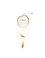 Fashion Gold Multilayer Feather Pendant Necklace