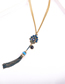 Fashion Blue Tassel Necklace