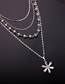 Fashion Silver Star-studded Multi-layer Necklace