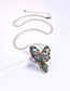Fashion Gold Butterfly Diamond Pendant Necklace