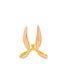 Fashion Gold Drip Oil Bunny Opening Ring