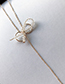 Fashion Gold Bow Y-shaped Necklace