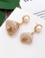 Fashion Gold Alloy Conch Pearl Stud Earrings