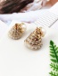Fashion Gold Alloy Conch Pearl Stud Earrings