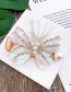 Fashion Color Pearl-studded Sequined Butterfly Stud Hair Clip