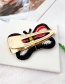 Fashion Color Pearl-studded Embroidery Butterfly Stud Hair Clip