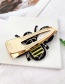 Fashion Color Pearl-studded Embroidery Bee Stud Hair Clip