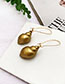 Fashion Yellow Alloy Resin Conch Earrings